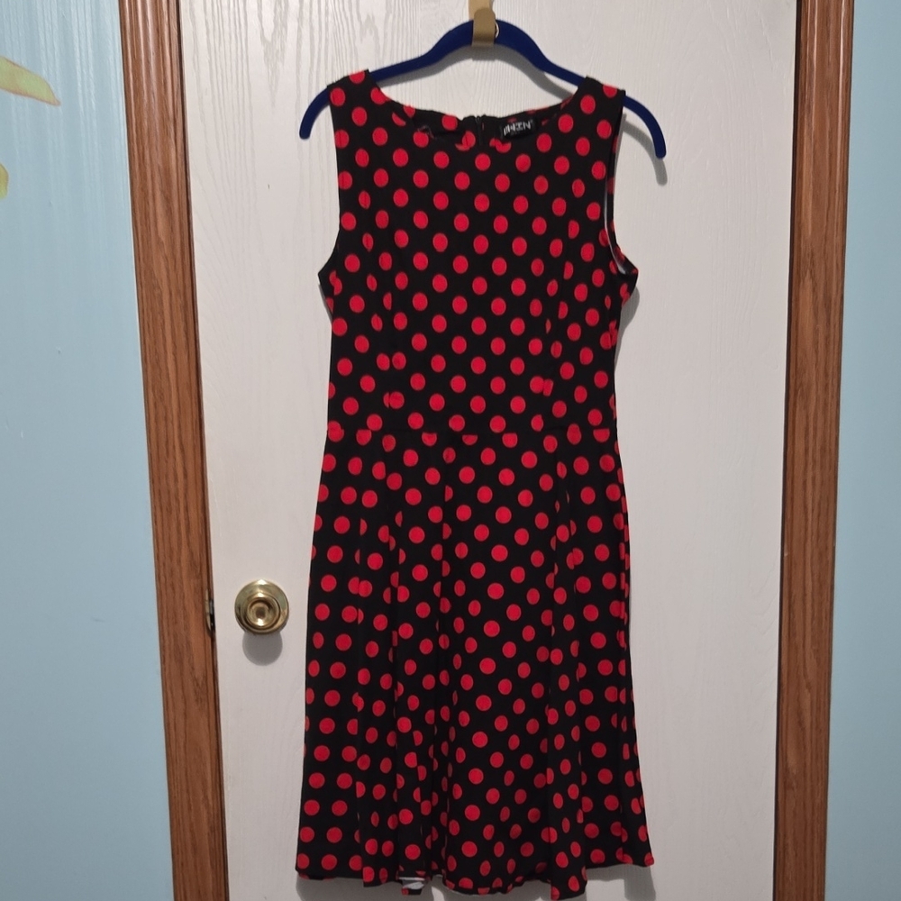 Black and Red Polka Dot Dress